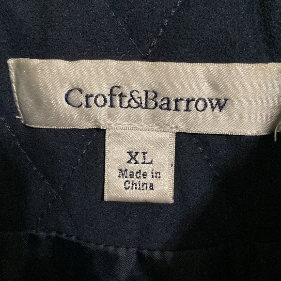 Croft&Barrow Navy Blue Vest Size XL - Picture 8 of 8